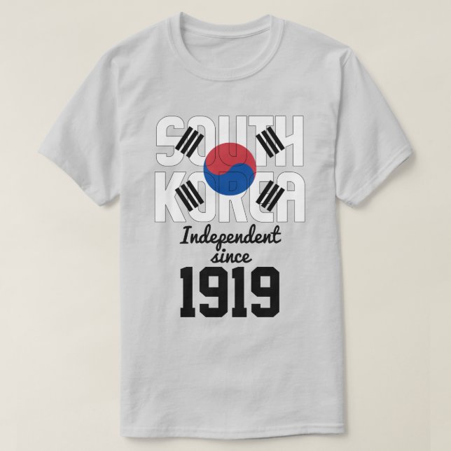 Sydkorea Flagga Independence Firande T Shirt (Design framsida)