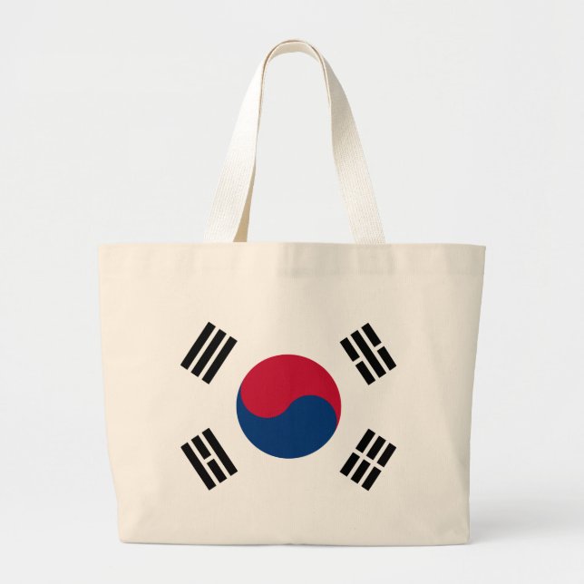 Sydkorea flagga jumbo tygkasse (Framsidan)