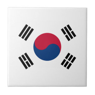 Sydkorea flagga kakelplatta