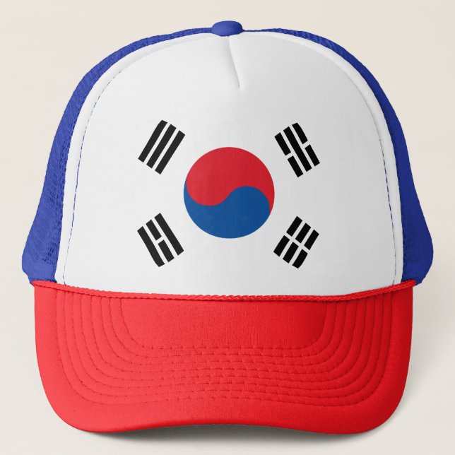 Sydkorea Flagga Keps (Framsida)