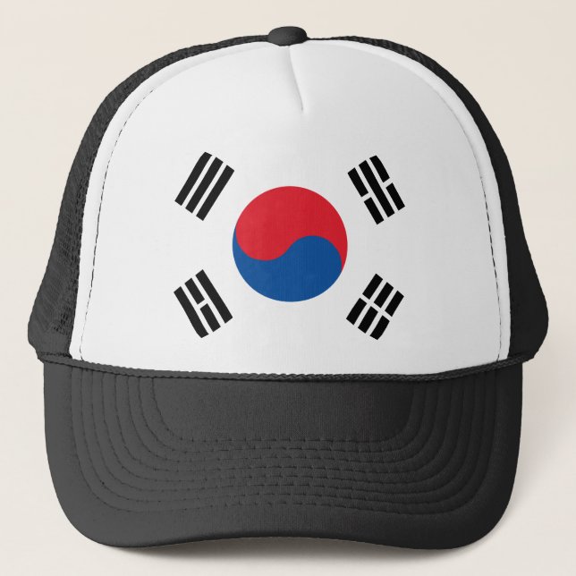 Sydkorea Flagga Keps (Framsida)