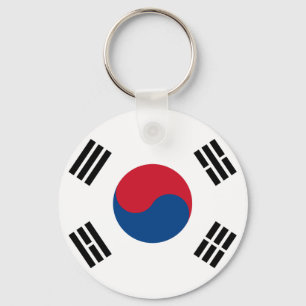 Sydkorea flagga Keychain Nyckelring