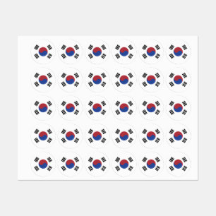 Sydkorea flagga klistermärke