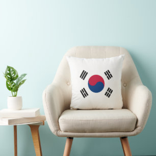 Sydkorea Flagga Kudde