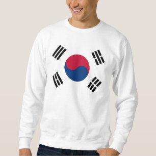 Sydkorea flagga långärmad tröja