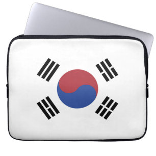Sydkorea flagga laptop fodral