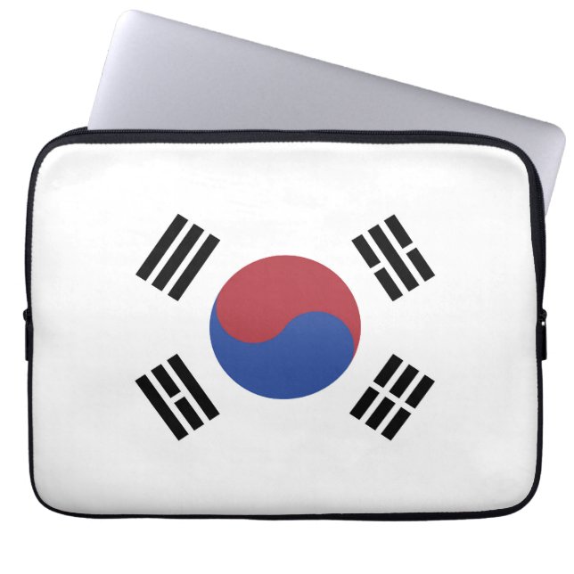 Sydkorea flagga laptop fodral (Framsidan)