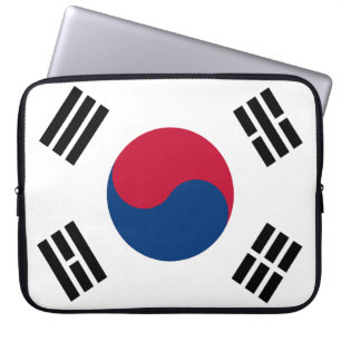 Sydkorea flagga laptop fodral