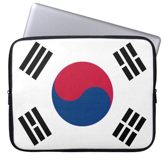 Sydkorea flagga laptop fodral (Framsidan)