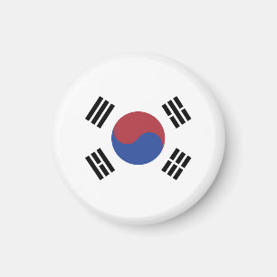 Sydkorea flagga magnet
