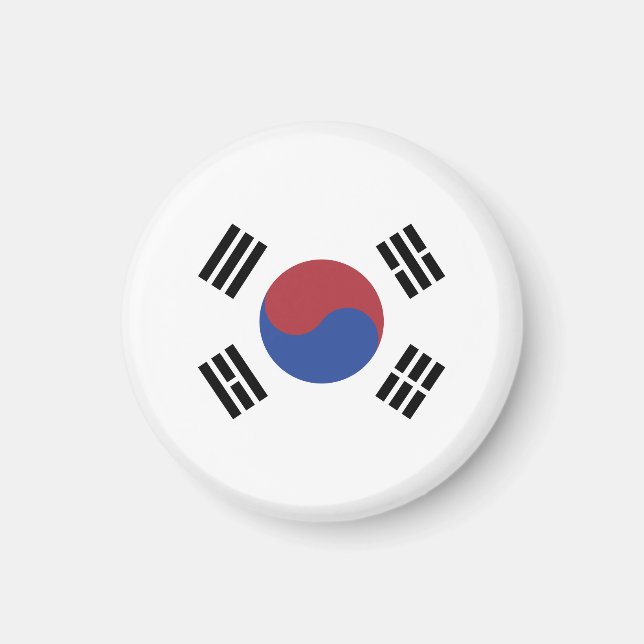 Sydkorea flagga magnet (Framsidan)
