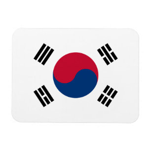 Sydkorea flagga magnet