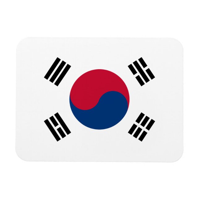 Sydkorea Flagga Magnet (Horisontell)