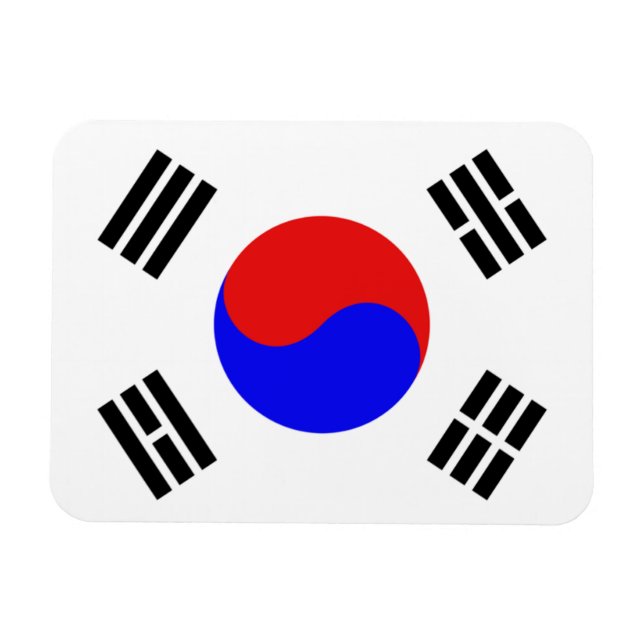 Sydkorea Flagga Magnet (Horisontell)