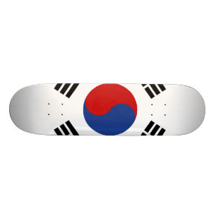 Sydkorea flagga mini skateboard bräda 18,7 cm
