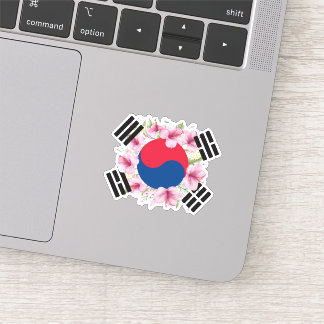 Sydkorea Flagga Mugunghwa Vinyl Sticker Klistermärken