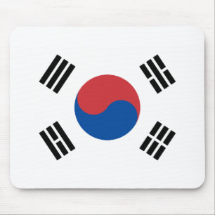 Sydkorea Flagga Musmatta