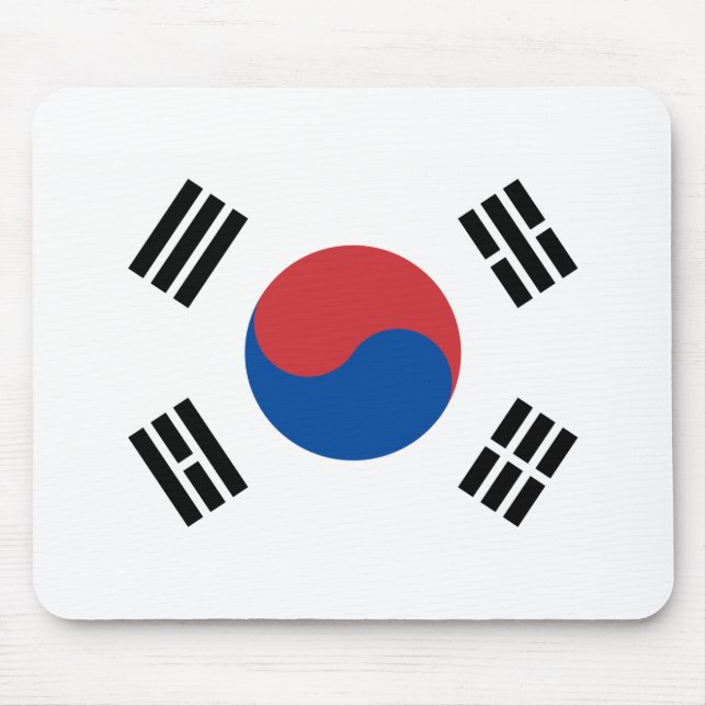 Sydkorea Flagga Musmatta (Framsidan)