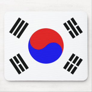 Sydkorea flagga musmatta