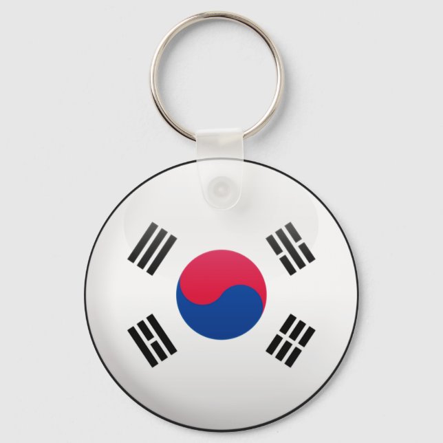 Sydkorea Flagga Nyckelring (Framsida)