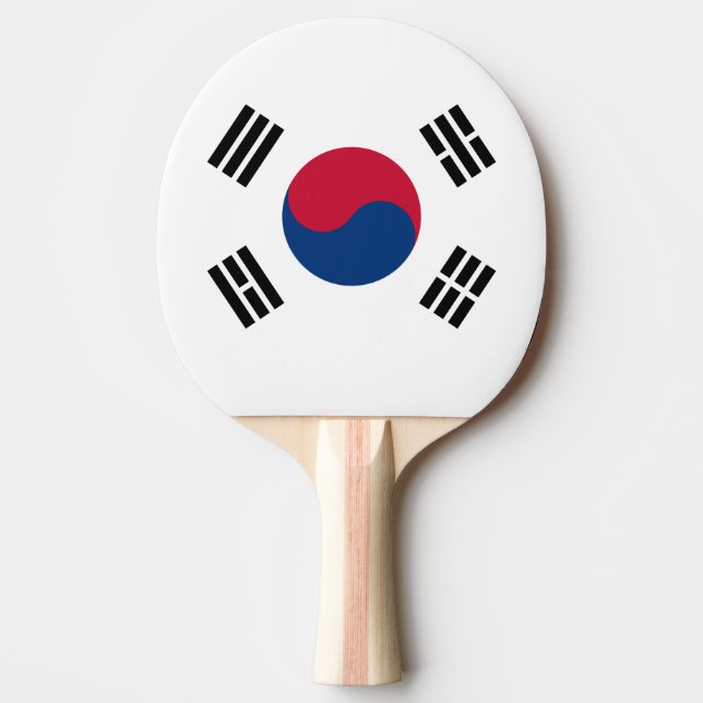 Sydkorea flagga pingisracket (Framsidan)