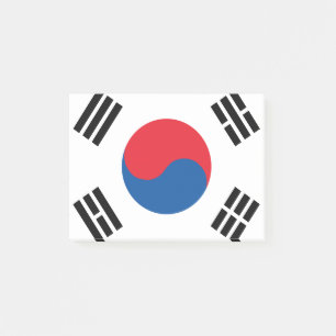 Sydkorea Flagga Post-it Block