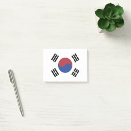 Sydkorea flagga post-it block