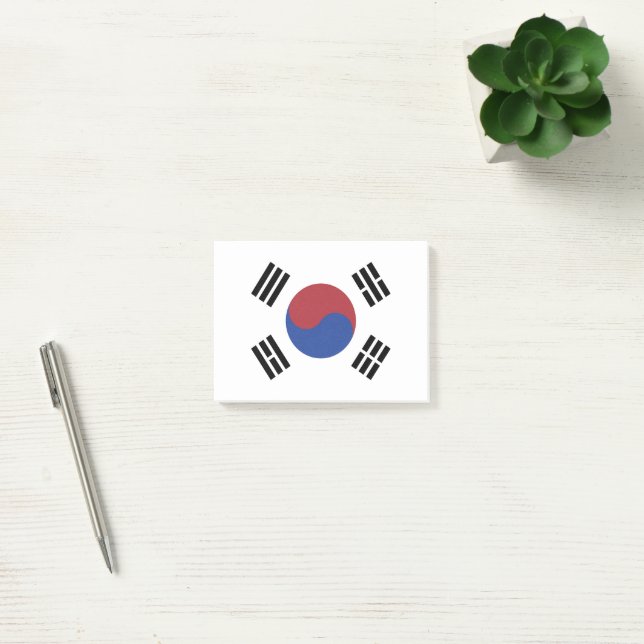 Sydkorea flagga post-it block (Kontor)