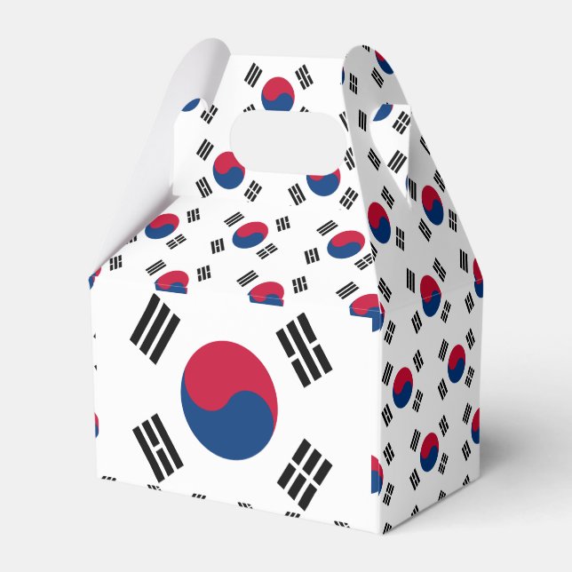Sydkorea flagga presentaskar (Baksidan Sidan)
