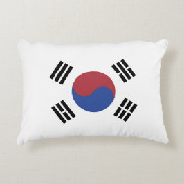 Sydkorea flagga prydnadskudde