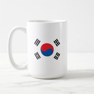 Sydkorea Flagga Stainless Kaffemugg
