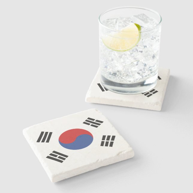 Sydkorea flagga stenunderlägg (Sidan)