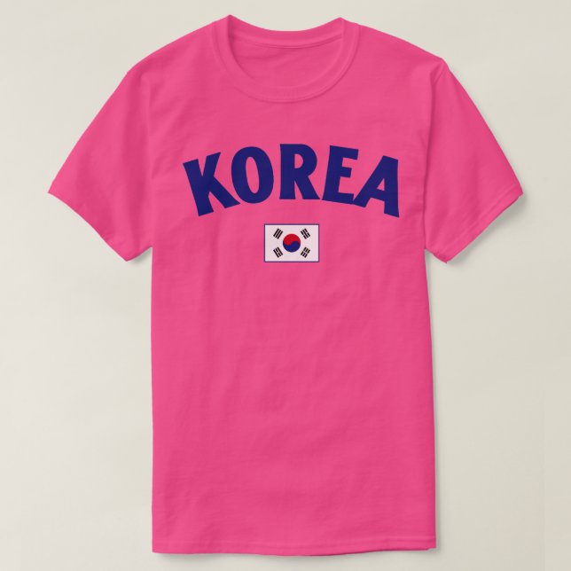 Sydkorea Flagga T Shirt (Design framsida)