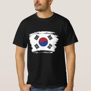 Sydkorea flagga t shirt