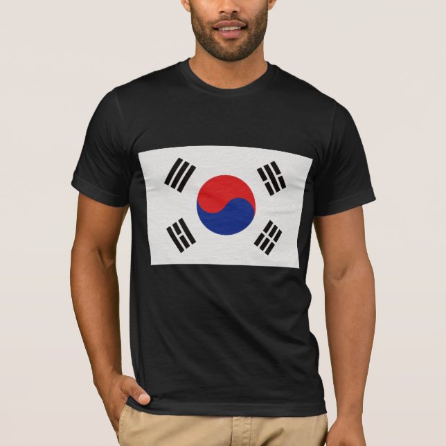 Sydkorea flagga t-shirt (Framsida)