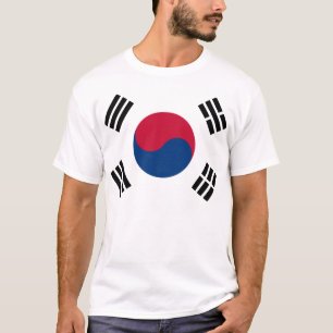 Sydkorea flagga t shirt