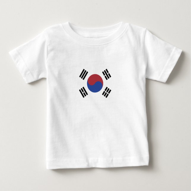 Sydkorea flagga t shirt (Framsida)