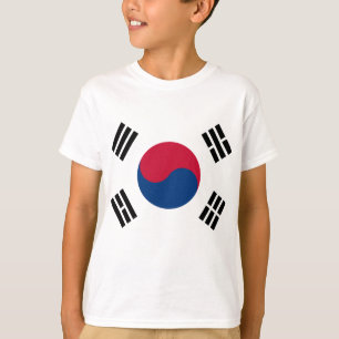Sydkorea flagga t-shirt