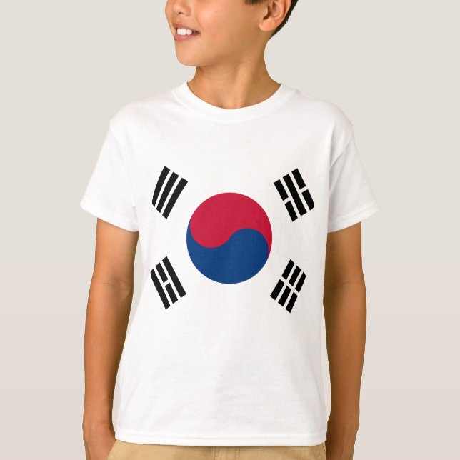 Sydkorea Flagga T-shirt (Framsida)