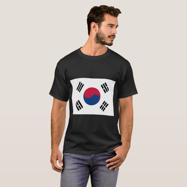 Sydkorea flagga tröja (Hel framsida)