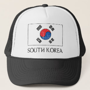 Sydkorea flagga truckerkeps