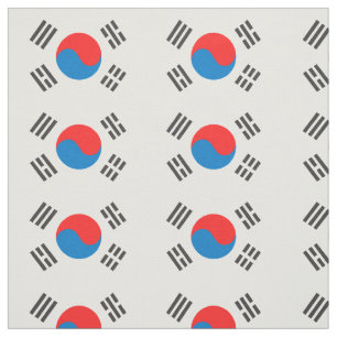Sydkorea flagga tyg