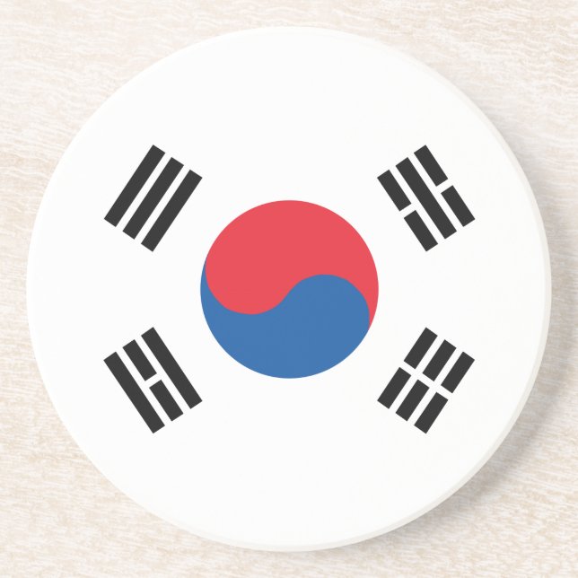 Sydkorea Flagga Underlägg (Framsidan)