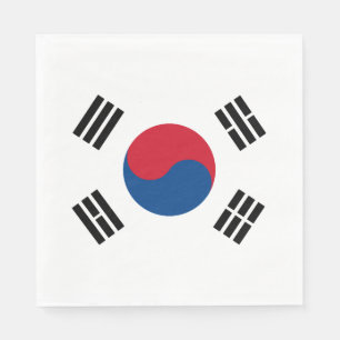 Sydkorea flagga - Yin Yang Pappersservett