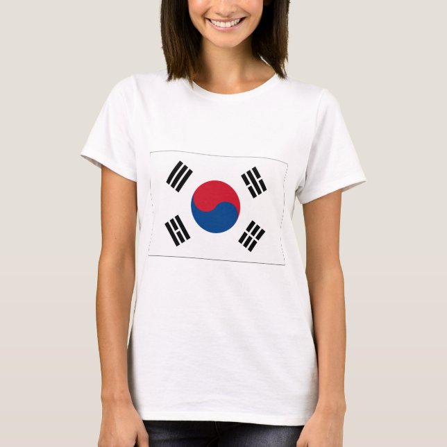 Sydkorea flaggaprodukter tee (Framsida)
