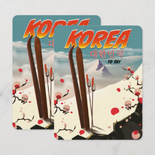 Sydkorea för skidåkning