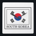 Sydkorea Fyrkantig Klocka<br><div class="desc">Sydkorea</div>
