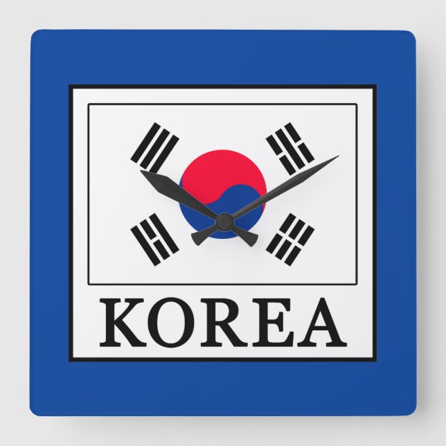 Sydkorea Fyrkantig Klocka (Framsida)