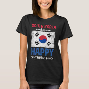Sydkorea gör mig Lycklig inte så mycket Vintage T Shirt