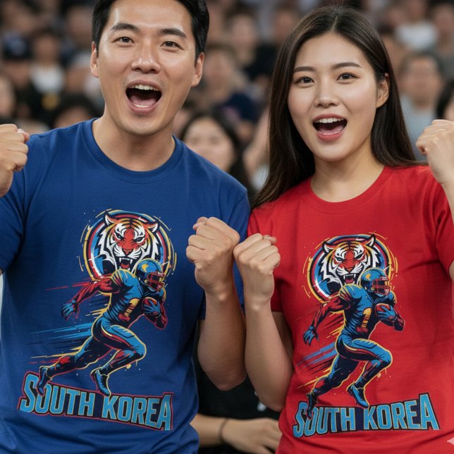 Sydkorea Gridiron Tiger Fotboll Atlet Dynami T Shirt (Skapare uppladdad)